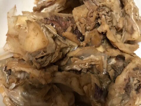 鯛のアラの濃縮麺つゆ煮